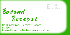 botond kerezsi business card